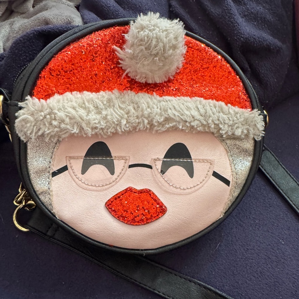 Betsey Johnson cross body Mrs. Claus bag